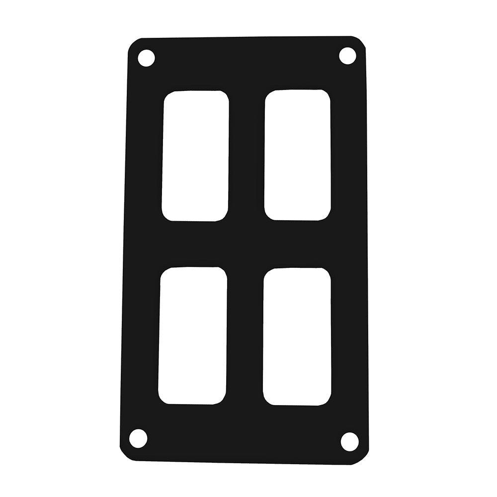 Suncoast Marine and Auto offers Pacer Switch Panel - 2 Switch 2 Row - 3" x 4.75" - Black Powder Coated Aluminum [PSC-22-BK]