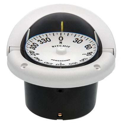 Suncoast Marine and Auto offers Ritchie HF-742W Helmsman Compass - Flush Mount - White [HF-742W]