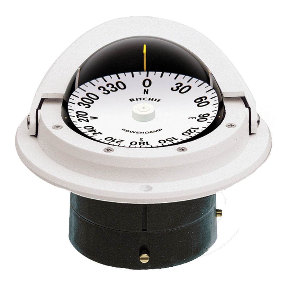 Suncoast Marine and Auto offers Ritchie F-82W Voyager Compass - Flush Mount - White [F-82W]