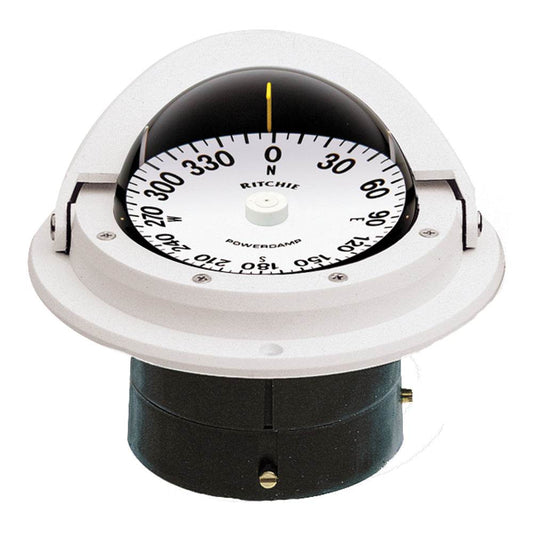 Suncoast Marine and Auto offers Ritchie F-82W Voyager Compass - Flush Mount - White [F-82W]