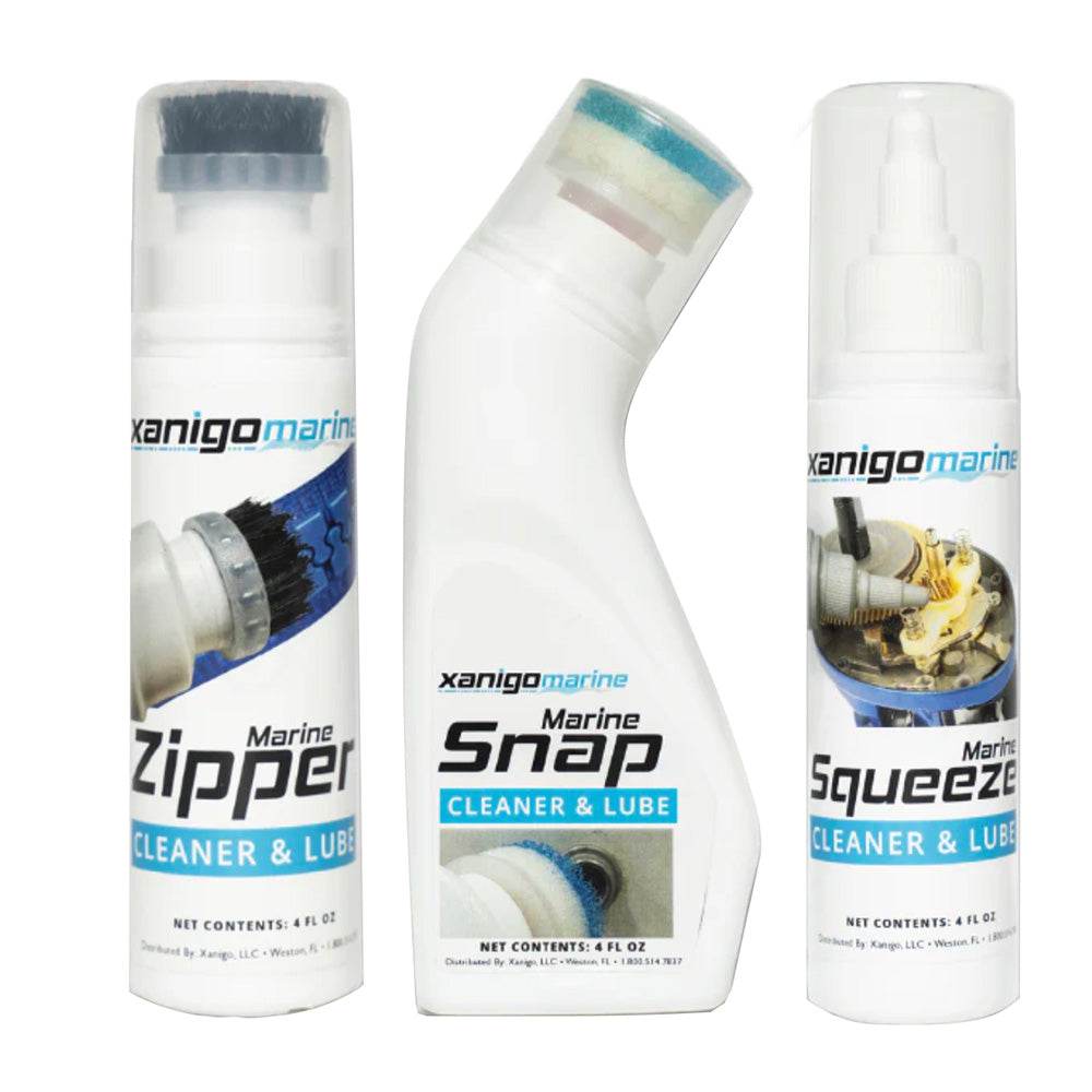 Suncoast Marine and Auto offers Xanigo Marine 3-Piece Marine Zipper Snap Lube Set [XMZSLS3PC]