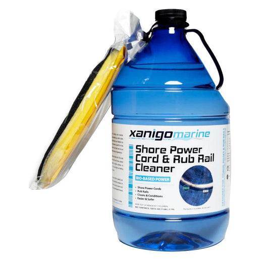 Suncoast Marine and Auto offers Xanigo Marine Shore Power Cord Rub Rail Cleaner w/Glove - 1 Gallon [XMSPC1G]