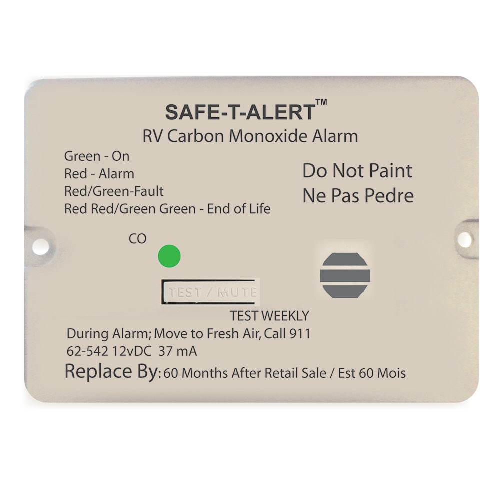 Suncoast Marine and Auto offers Safe-T-Alert 62 Series Carbon Monoxide Alarm - 12V - RV Flush Mount - White [62-542-WT]