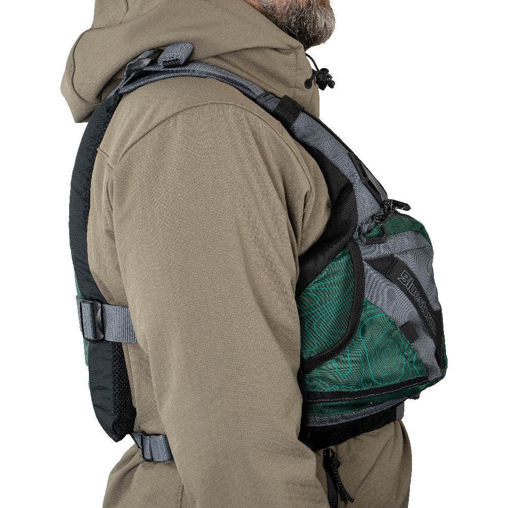 Suncoast Marine and Auto offers Bluestorm Motive Kayak Fishing Vest - Hunter Green - 2XL/3XL [248-HNT-2/3XL]