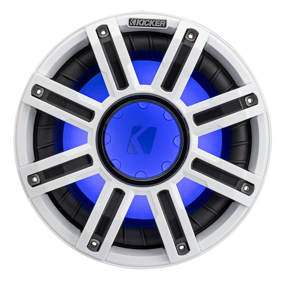 Suncoast Marine and Auto offers KICKER 10" Premium Marine Subwoofer Grille - White [51MWF104W]