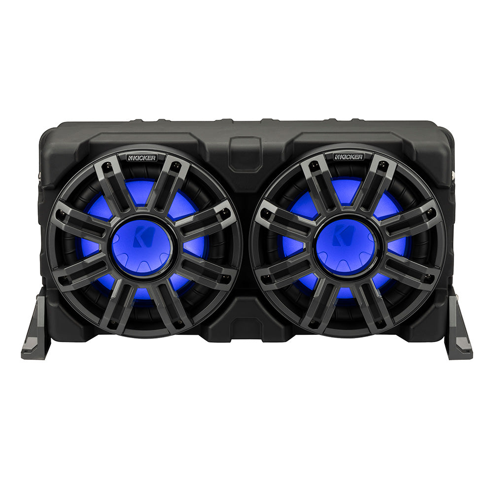 Suncoast Marine and Auto offers KICKER 10" Loaded Premium Marine Enclosure w/Passive Radiator - 4-Ohm [51MWLE104]