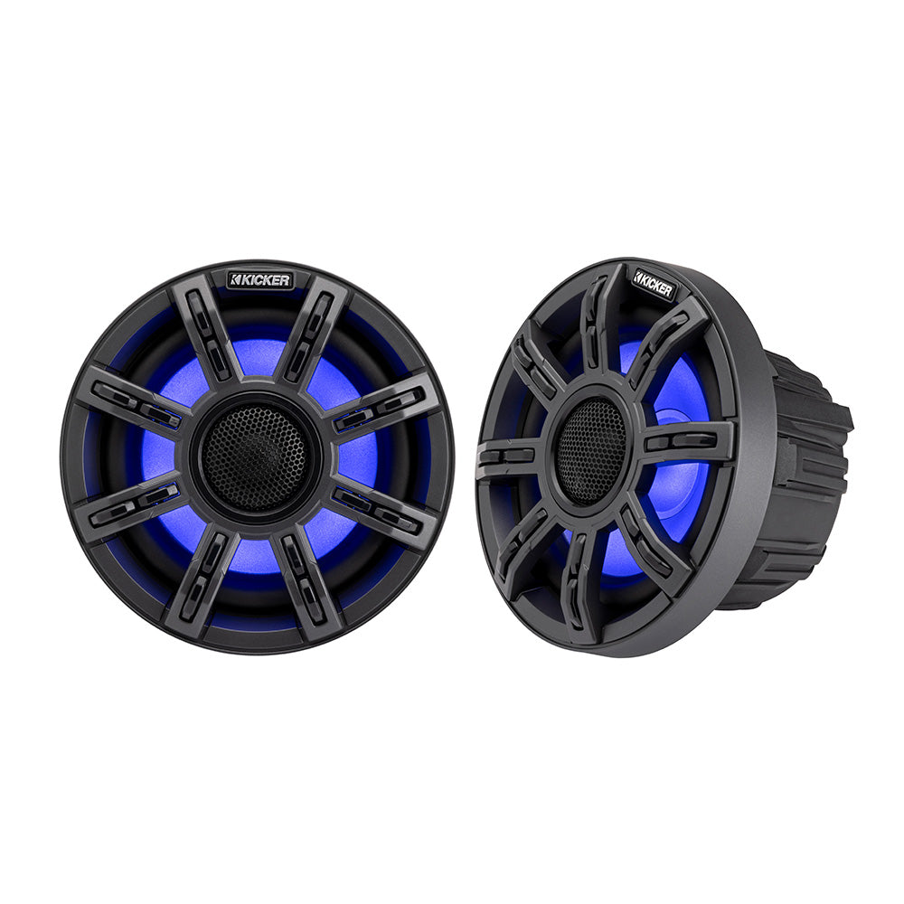 Suncoast Marine and Auto offers KICKER 6.5" Premium Marine Coaxial Speakers - 4-Ohm [51MSC65]