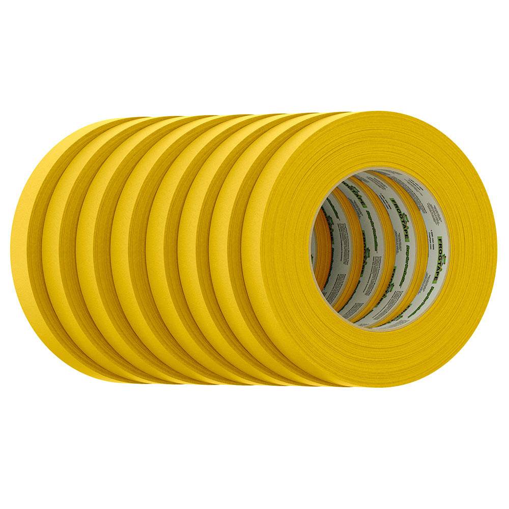 Suncoast Marine and Auto offers FrogTape CP 225 Medium-High Adhesion Masking Tape - 18MM x 55M x 8-Pack - Gold - Rated for 225F [105545]