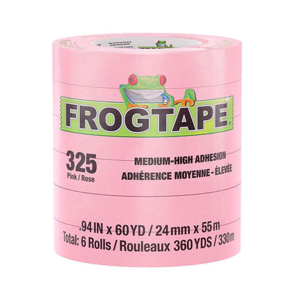 Suncoast Marine and Auto offers FrogTape CP 325 Medium-High Adhesion Masking Tape - 24MM x 55M x 6-Pack - Pink - Rated for 325F [105333]