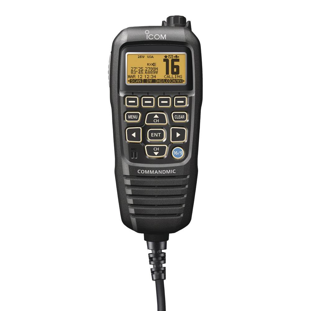 Suncoast Marine and Auto offers Icom HM195 CommandMic IV w/Yellow BlackLit LCD - Black [HM195B 41 EXP]