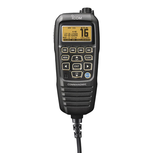 Suncoast Marine and Auto offers Icom HM195 CommandMic IV w/Yellow BlackLit LCD - Black [HM195B 41 EXP]