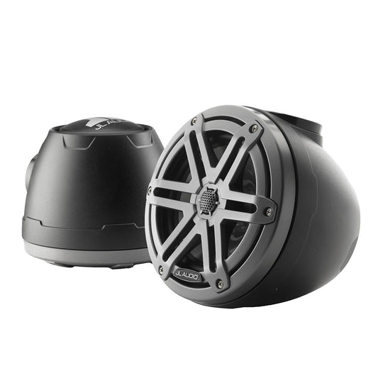 Suncoast Marine and Auto offers JL Audio M3 VeX Series 6.5" Enclosed Coaxial Speakers w/Grey Sports Grilles - M3-650VEX-Mb-S-Gm [010-03257-00]