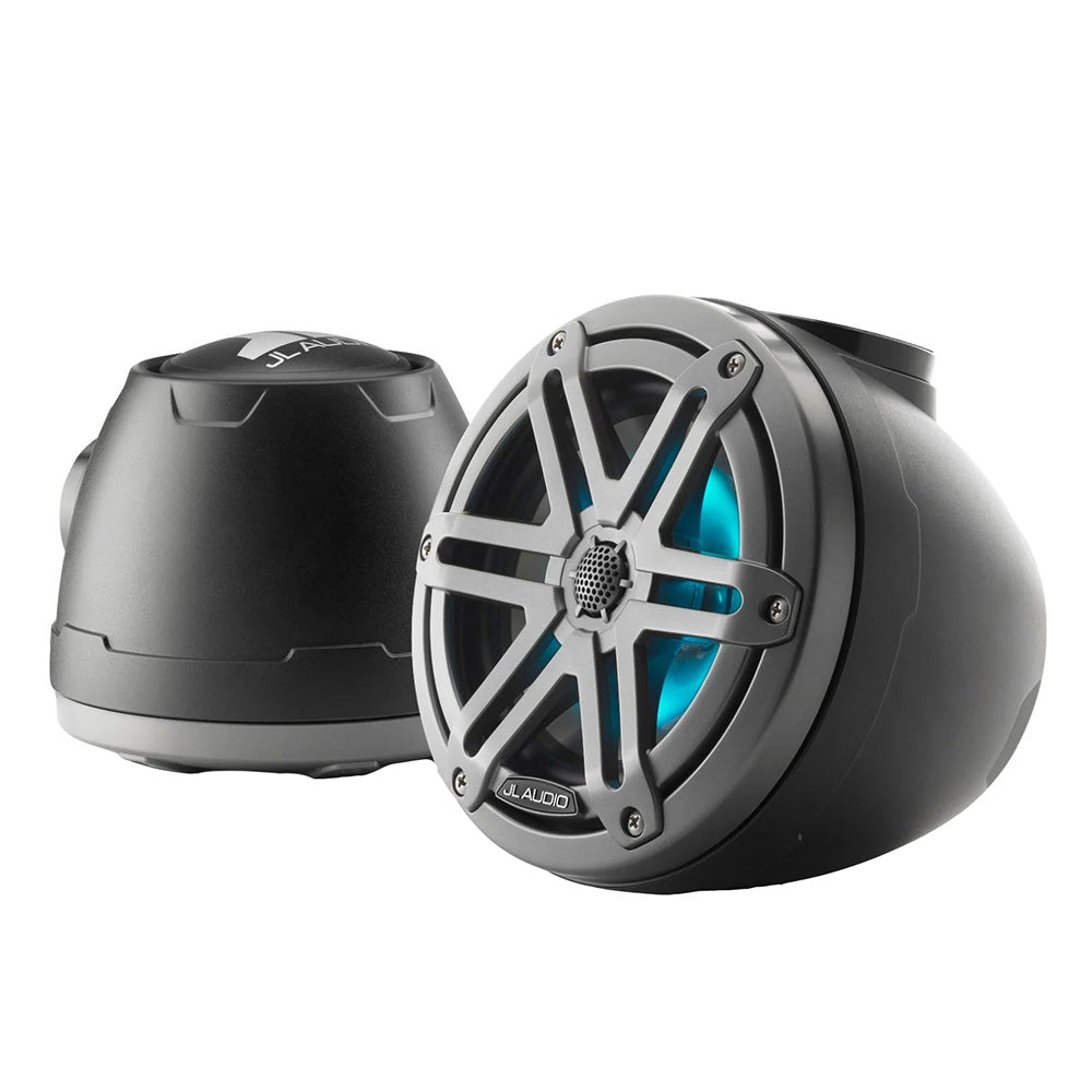 Suncoast Marine and Auto offers JL Audio M3 VeX Series 6.5" Enclosed Coaxial Speakers w/RGB LED Lighting Gray Metallic Sports Grilles - M3-650VEX-Mb-S-Gm-i [010-03259-00]