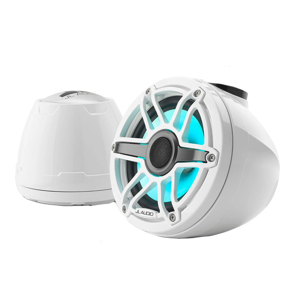 Suncoast Marine and Auto offers JL Audio M6 VeX Series 6.5" Enclosed Coaxial Speakers w/RGB LED Lighting White Sports Grilles - M6-650VEX-Gw-S-GwGw-i [010-03262-00]