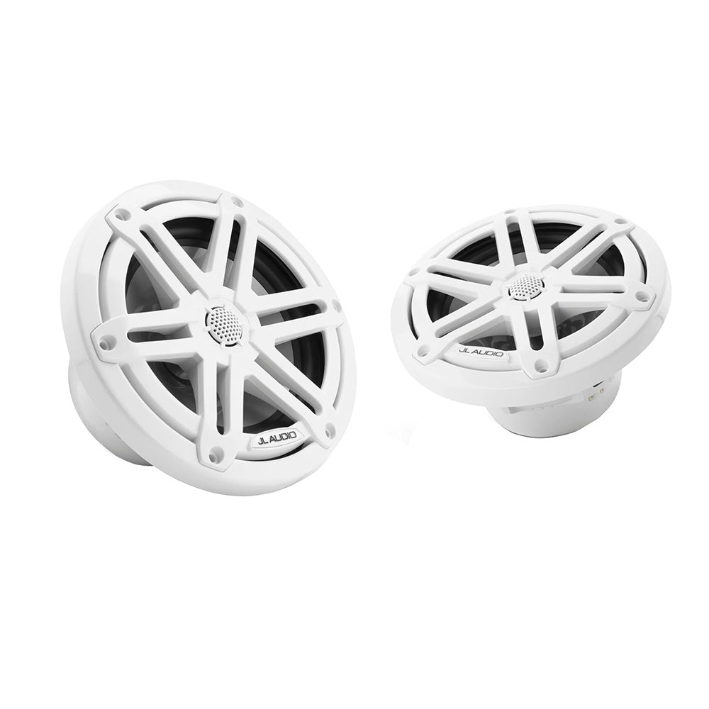 Suncoast Marine and Auto offers JL Audio M3 Series 6.5" Marine Coaxial Speakers w/Gloss White Sport Grilles - M3-650X-S-Gw [010-03063-00]