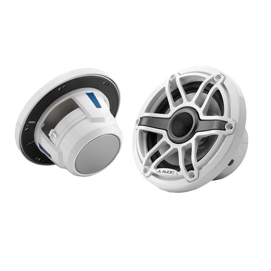 Suncoast Marine and Auto offers JL Audio M6 Series 6.5" Marine Coaxial Speakers w/Gloss White Sport Grille - M6-650X-S-GwGw [010-03090-00]