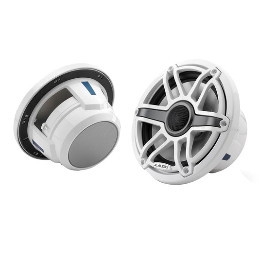 Suncoast Marine and Auto offers JL Audio M6 Series 7.7" Marine Coaxial Speakers w/Gloss White Sport Grille - M6-770X-S-GwGw [010-03073-00]