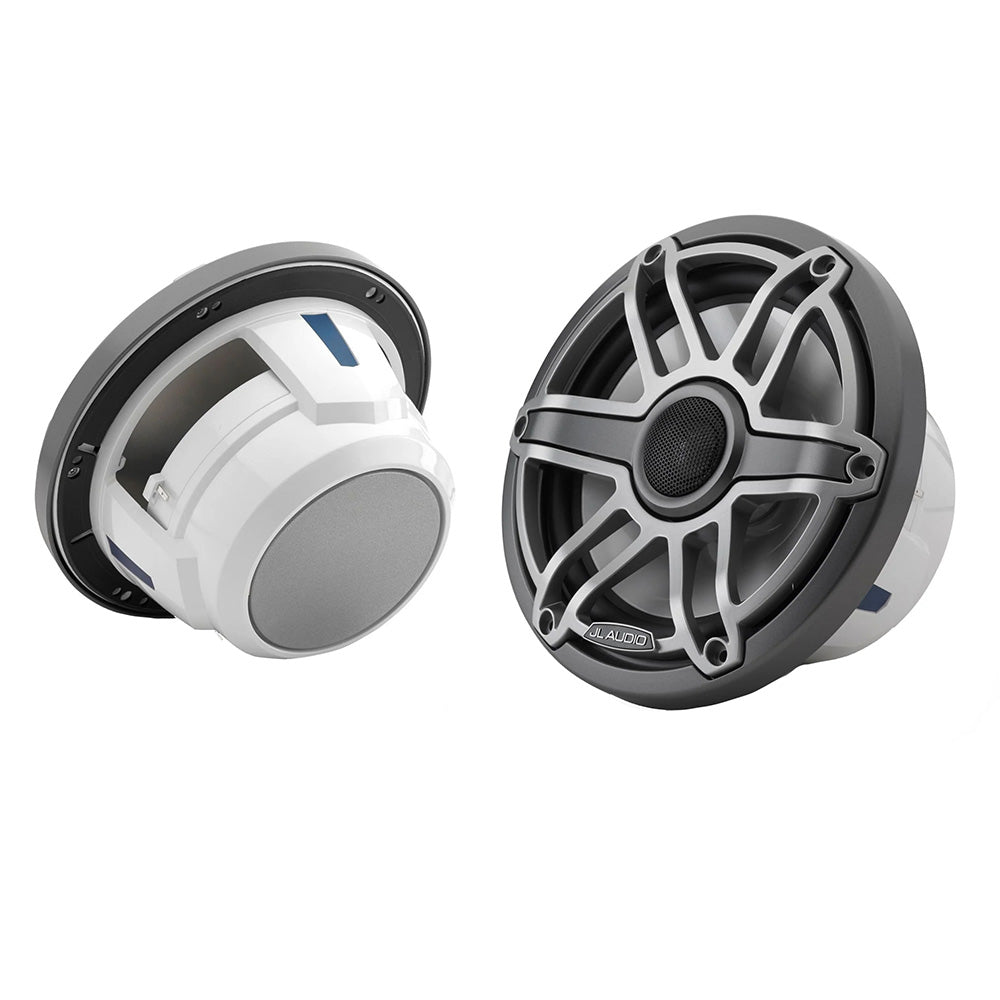 Suncoast Marine and Auto offers JL Audio M6 Series 7.7" Marine Coaxial Speakers w/Titanium Sport Grille - M6-770X-S-GmTi [010-03075-00]