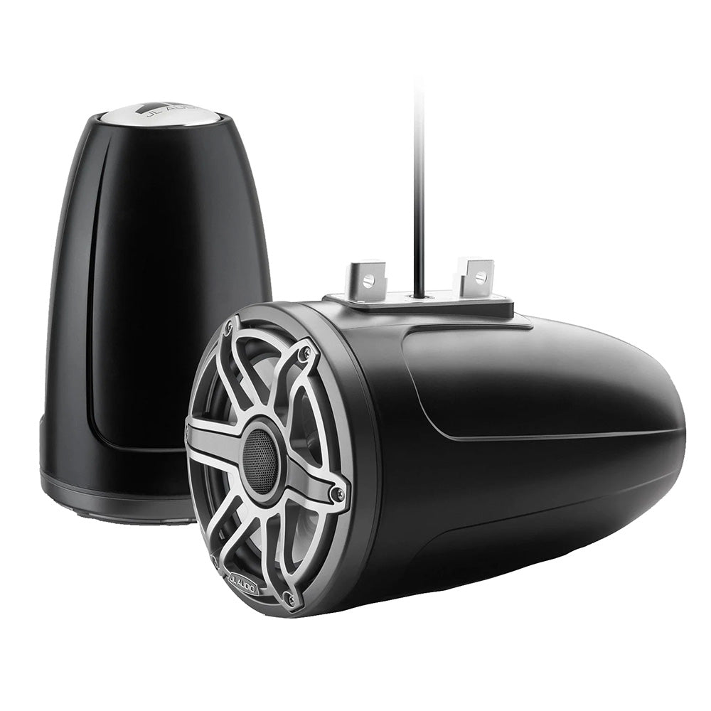 Suncoast Marine and Auto offers JL Audio M6 Series 7.7" Enclosed Tower Coaxial System w/Titanium Sport Grille - M6-770ETXv3-Sb-S-GmTi [010-03279-00]