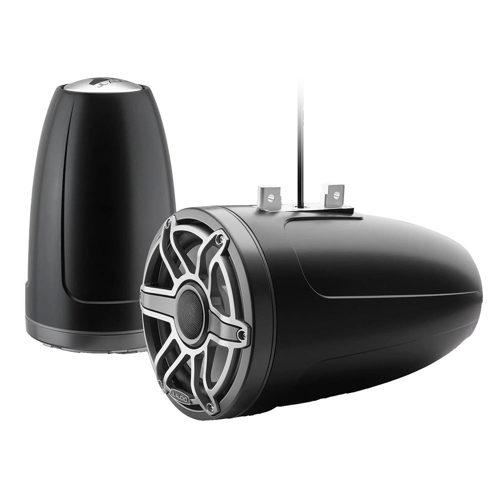 Suncoast Marine and Auto offers JL Audio M6 Series 8.8" Enclosed Tower Coaxial System w/Titanium Sport Grille - M6-880ETXv3-Sb-S-GmTi [010-03284-00]