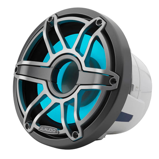 Suncoast Marine and Auto offers JL Audio M6 8" Marine Subwoofer w/Titanium Sport Grille Transflective LED Lighting - M6-8IB-S-GmTi-i-4 [010-03082-00]