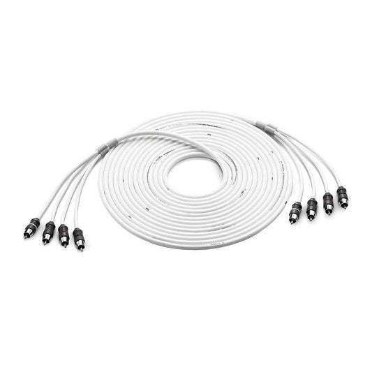 Suncoast Marine and Auto offers JL Audio 4 Channel 25' Marine Audio RCA Cable - XMD-WHTAIC4-25 [010-13475-00]