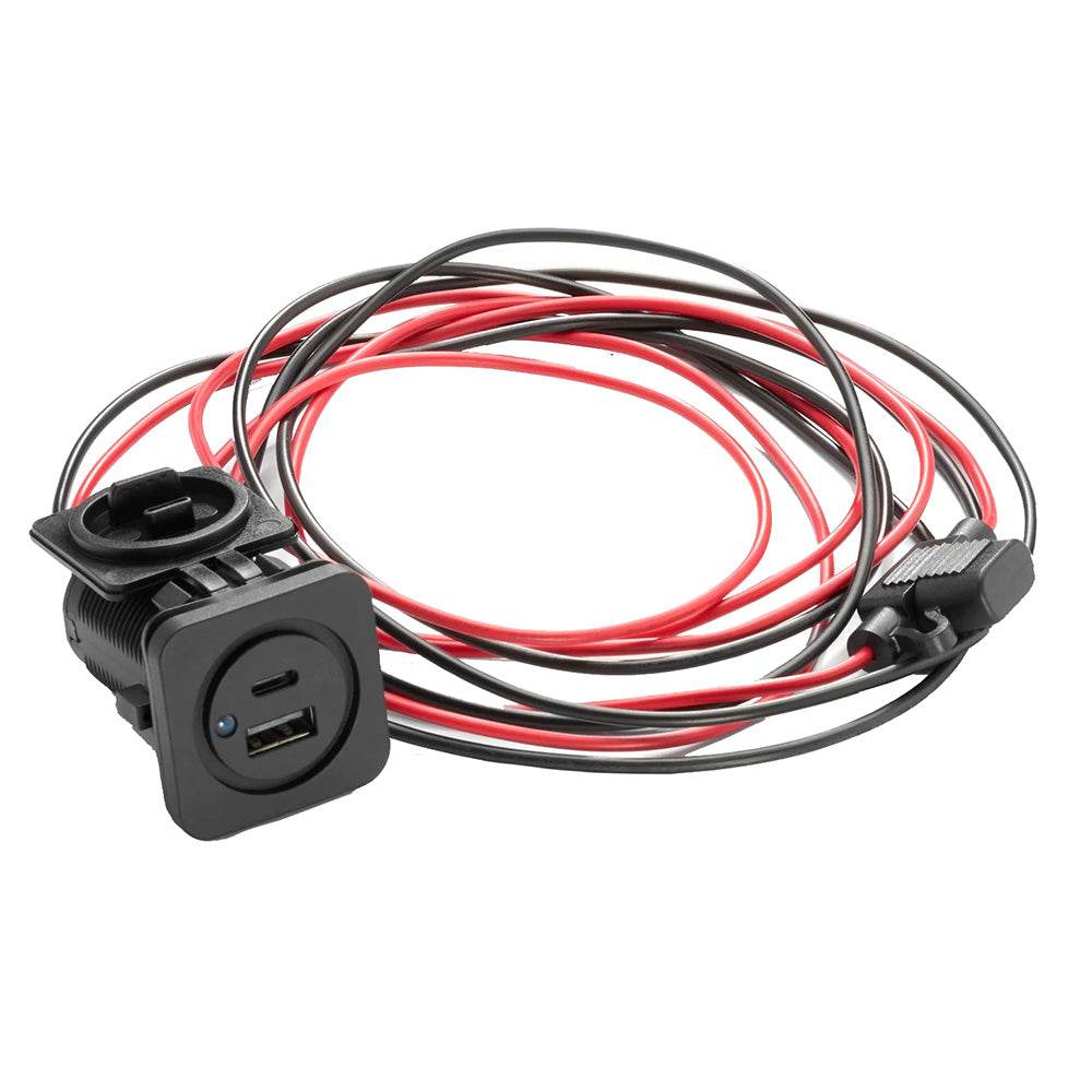 Suncoast Marine and Auto offers JL Audio USB-C and USB-A Charging Jack f/Panel Mounting - XMD-USBCA/CHG2X-PNL [010-13623-00]