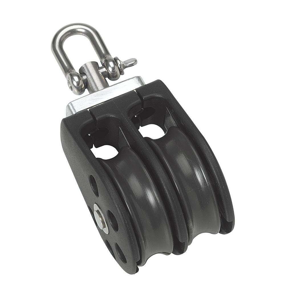 Suncoast Marine and Auto offers Barton Marine Size 3 45mm Plain Bearing Pulley Block Double w/Swivel [N03230]