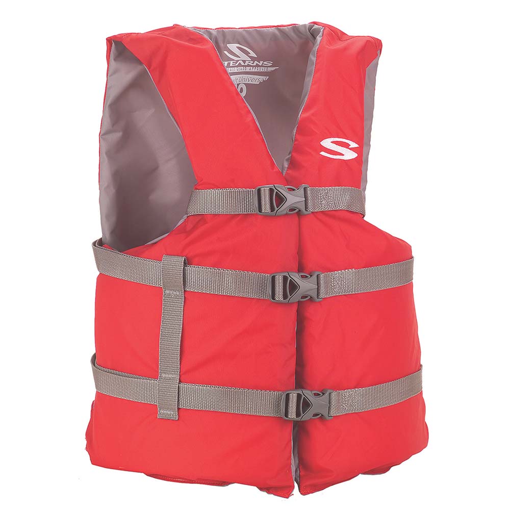 Suncoast Marine and Auto offers Stearns PFD 2001 Adult Boat Universal Red Display f/Adults Over 90lbs - Chest Size Of 50" [2160925]