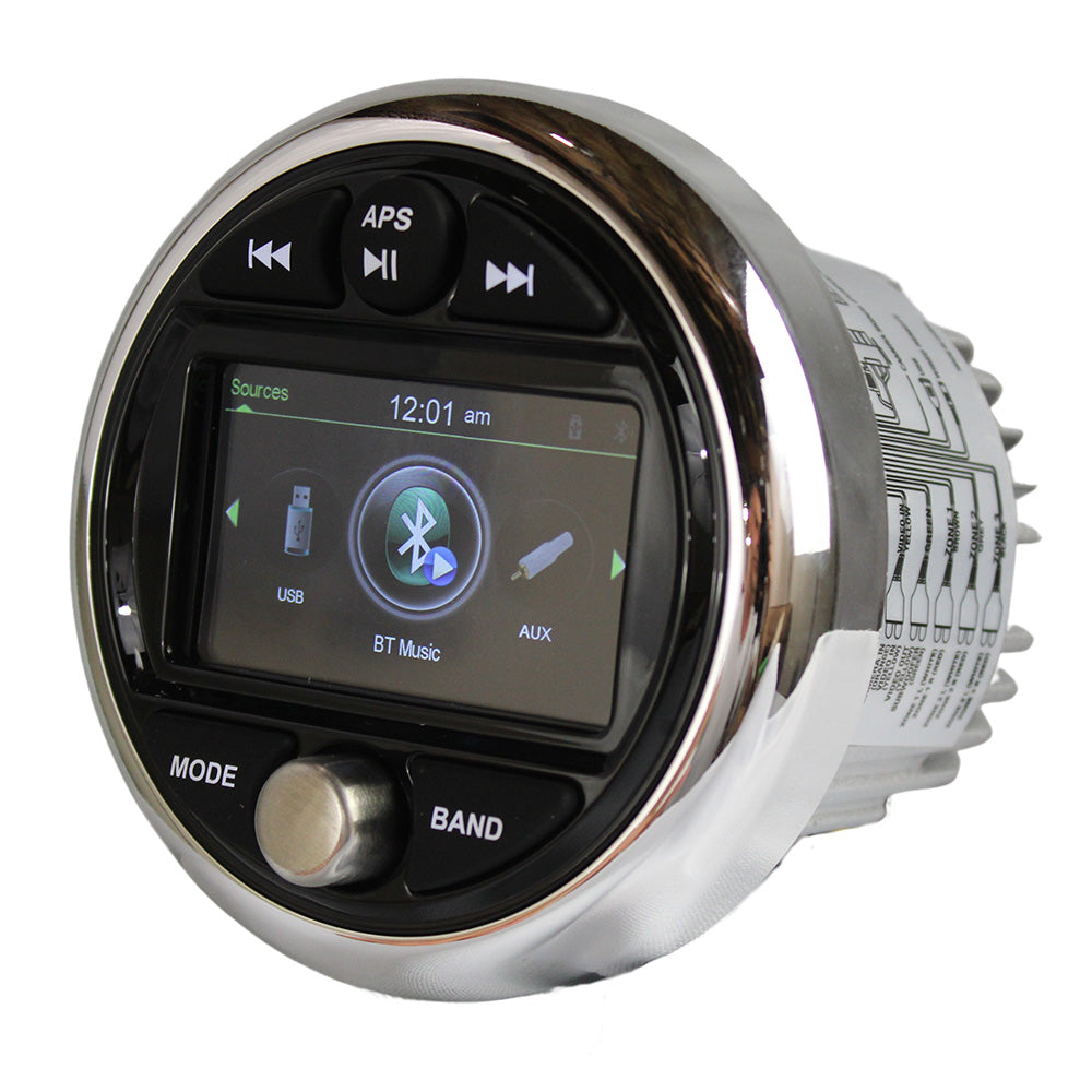 Suncoast Marine and Auto offers Banshee Marine 3" Gauge Style Radio w/Bluetooth [BAR-SU3-1]