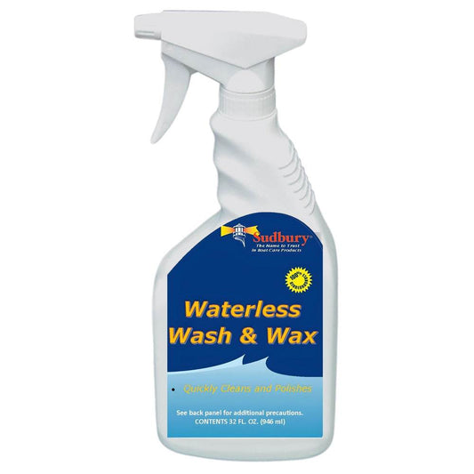 Suncoast Marine and Auto offers Sudbury Waterless Wash Wax - 32oz Spray Bottle [150Q]