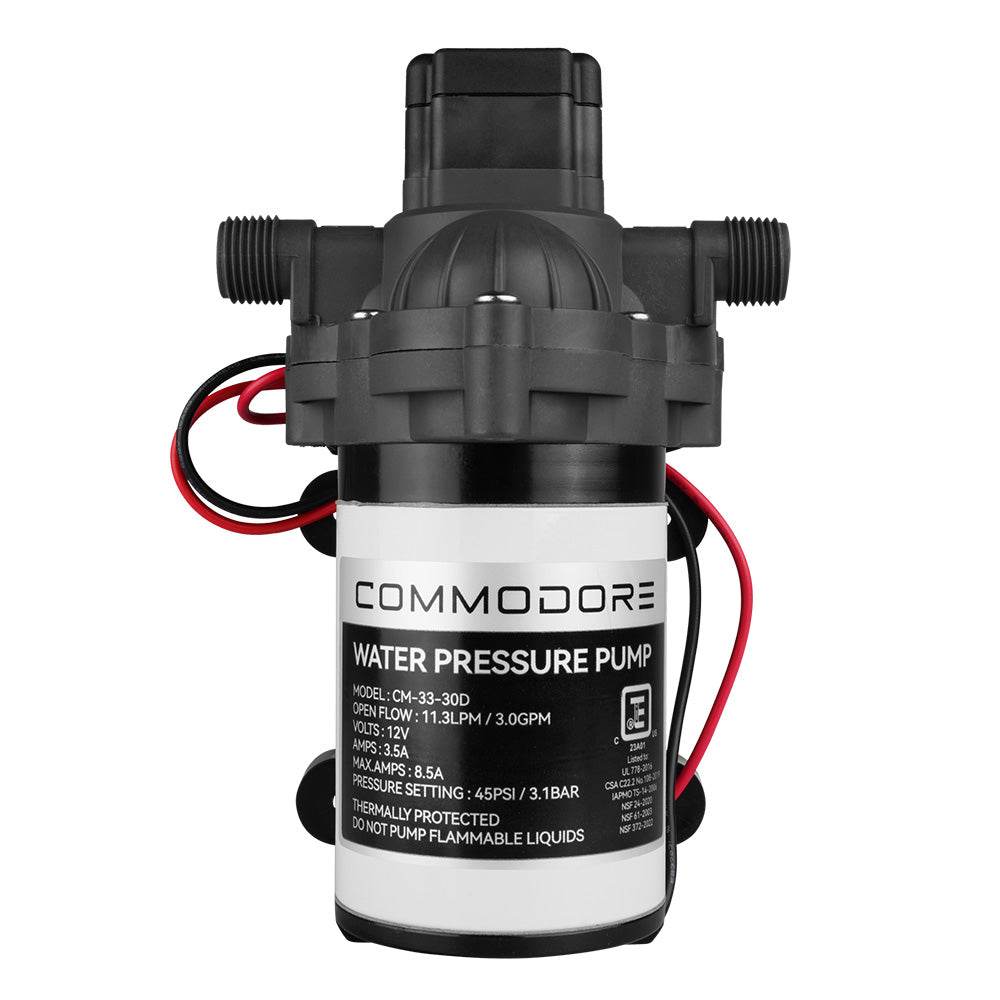 Suncoast Marine and Auto offers Commodore 3.0 GPM Water Pump - 12V [CM-33-30D]