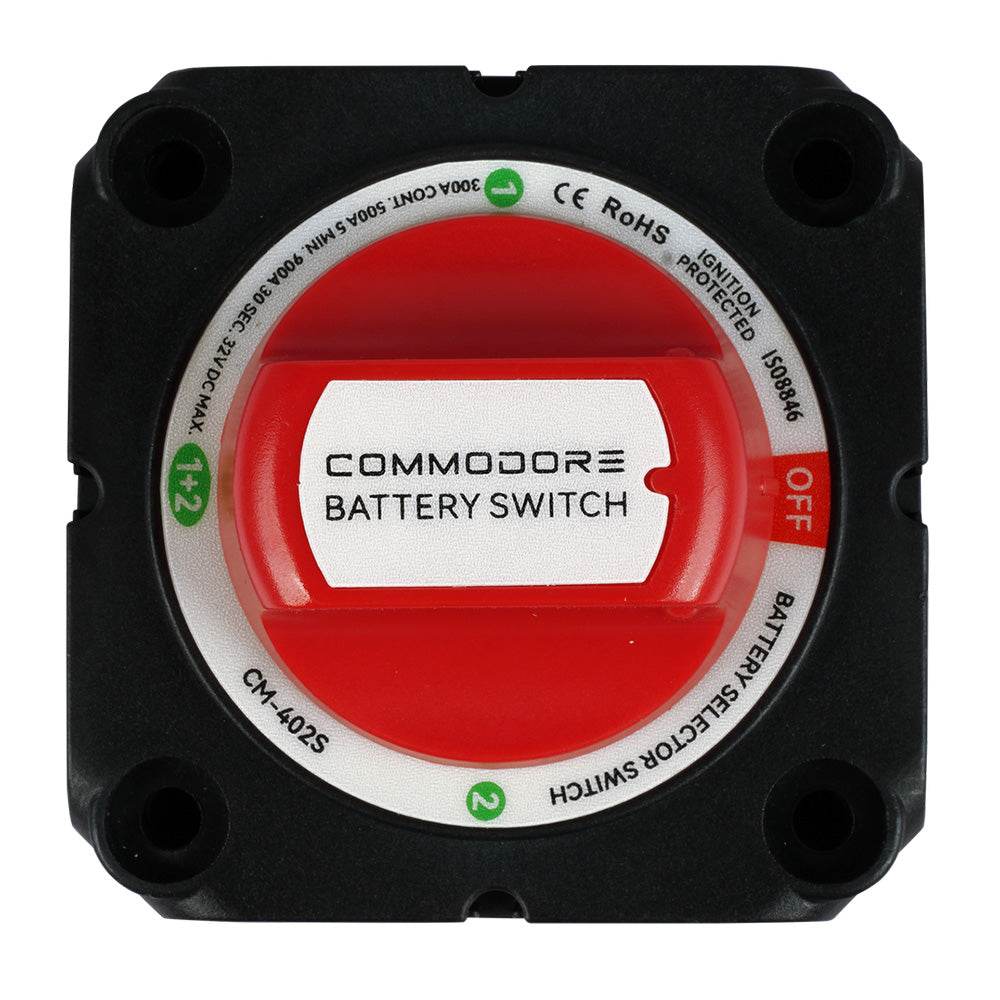 Suncoast Marine and Auto offers Commodore 4-Position Compact Dual Battery Selector Switch [CM-402S]