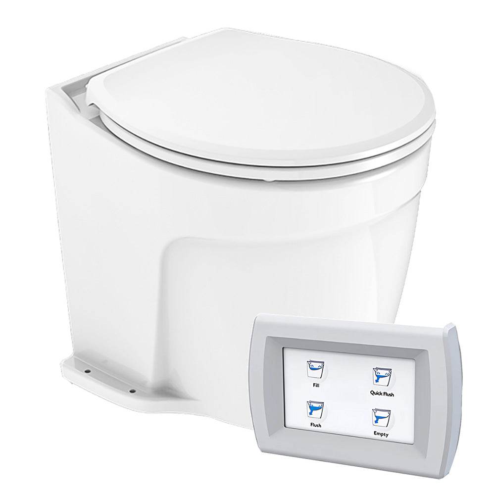 Suncoast Marine and Auto offers Commodore Deluxe Flush Electric Toilet w/Solenoid Valve - Fresh Water Pump [CM5RMT]