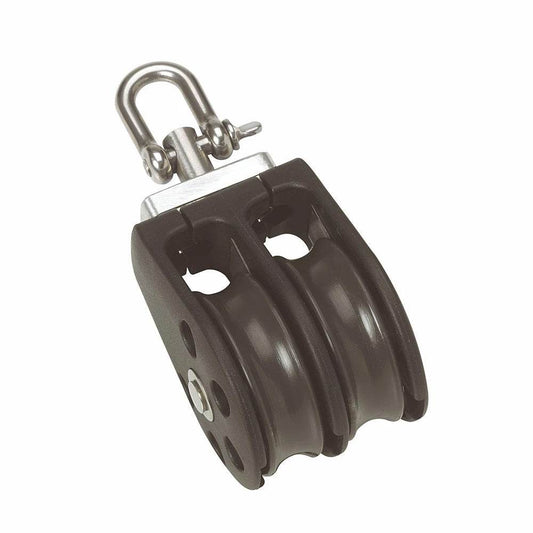 Suncoast Marine and Auto offers Barton Size 1 30mm Plain Bearing Pulley Block Double w/Swivel [N01230]