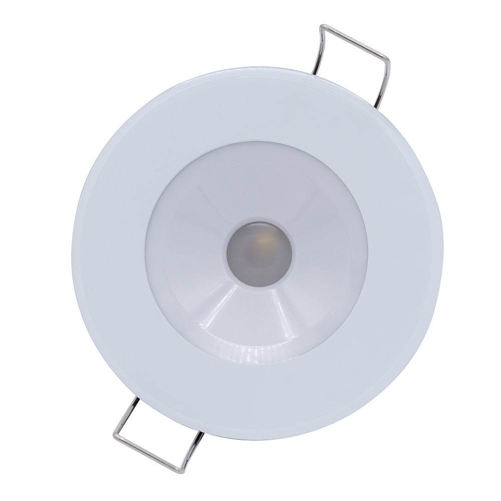 Suncoast Marine and Auto offers Lumitec Illusion Flush Mount LED Down Light - Spectrum RGBW - Cool White - White Housing [117127]