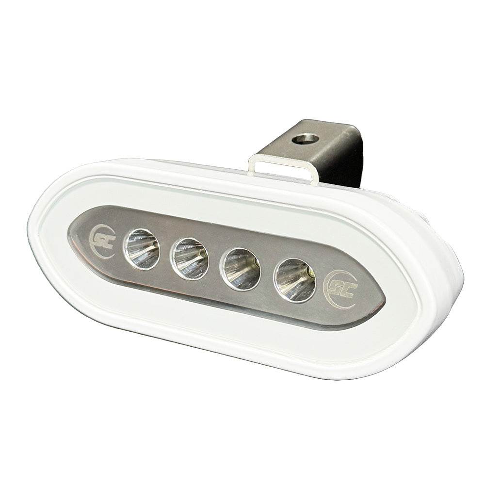 Suncoast Marine and Auto offers Shadow-Caster Bracket Mount Spreader Light - White Housing - White [SCM-SLB4X-GW-WH]