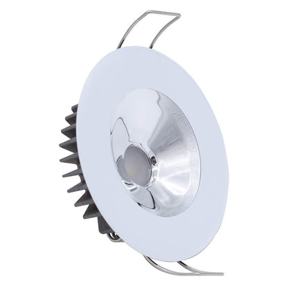 Suncoast Marine and Auto offers Lumitec Illusion Flush Mount LED Down Light - Spectrum RGBW - Cool White - White Housing - Chrome Reflector [117137]