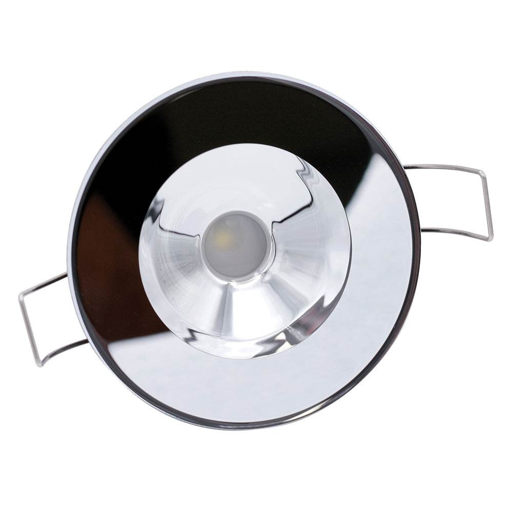 Suncoast Marine and Auto offers Lumitec Illusion Flush Mount LED Down Light - Spectrum RGBW - Cool White - Mirrored Housing [117147]