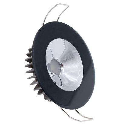 Suncoast Marine and Auto offers Lumitec Illusion Flush Mount LED Down Light - White - Non-Dimming - Black Housing - Chrome Reflector [117163]