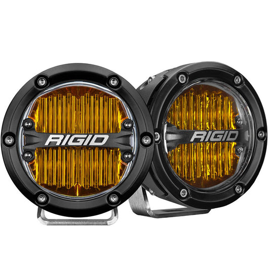 Suncoast Marine and Auto offers RIGID Industries 360-Series 4" LED SAE Fog Beam - Yellow - Set of 2 [36121]