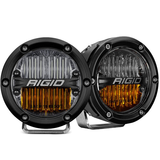 Suncoast Marine and Auto offers RIGID Industries 360-Series 4" LED SAE Fog Beam - Yellow/White - Set of 2 [36122]