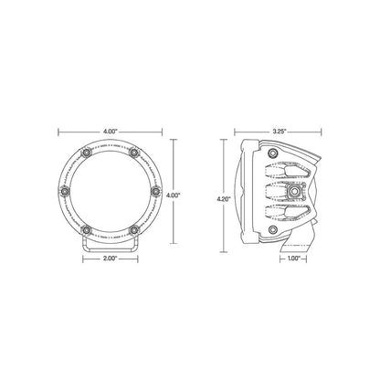 Suncoast Marine and Auto offers RIGID Industries 360-Series RGBW 4" Offroad Lamp Diffused Beam w/RGBW Backlight Pods - Set of 2 [36400]