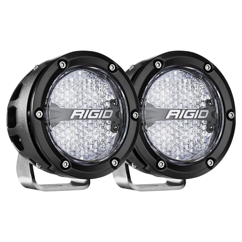 Suncoast Marine and Auto offers RIGID Industries 360-Series RGBW 4" Offroad Lamp Diffused Beam w/RGBW Backlight Pods - Set of 2 [36400]