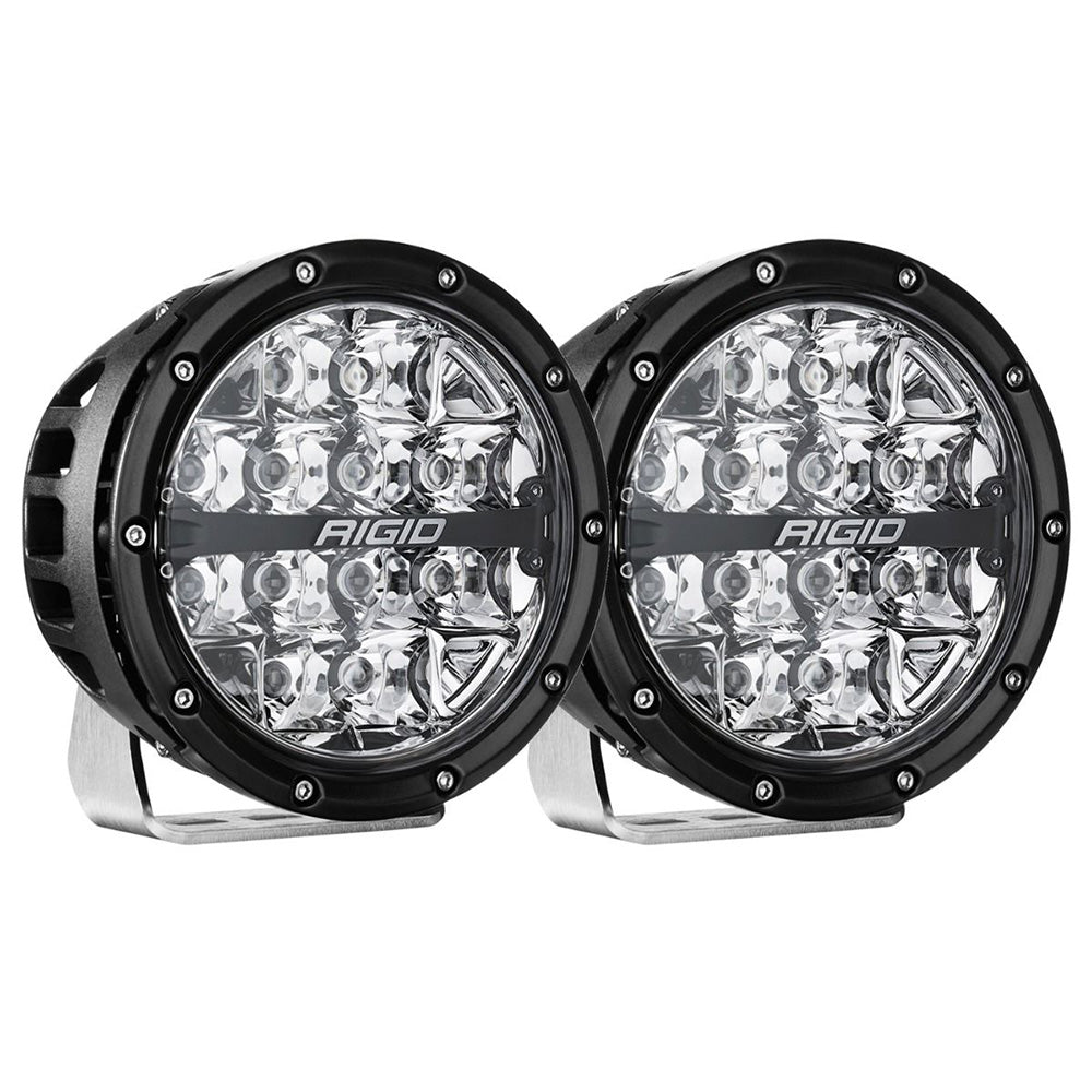 Suncoast Marine and Auto offers RIGID Industries 360-Series RGBW 6" Offroad Lamp Spot Beam w/RGBW Backlight Pods - Set of 2 [36412]