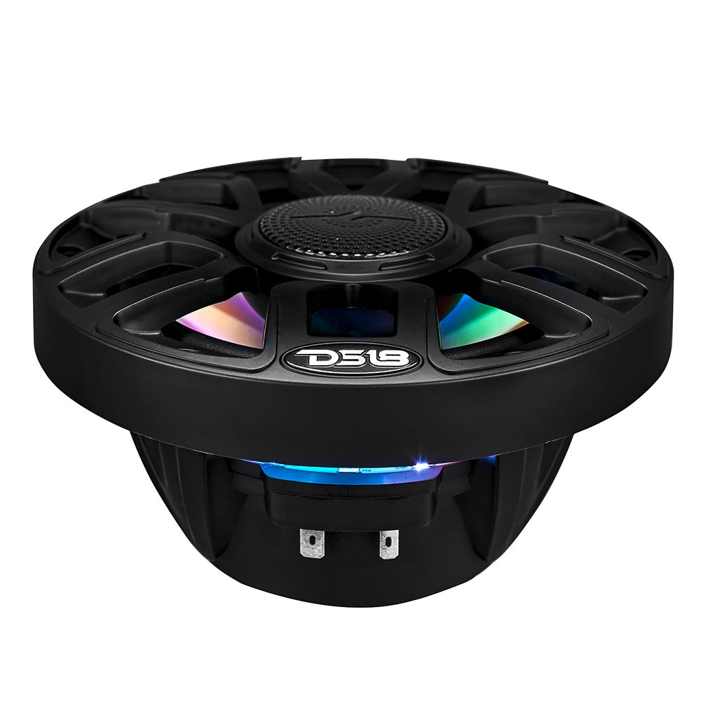 Suncoast Marine and Auto offers DS18 6.5" 2-Way Coaxial Marine Speakers w/Digital LED Lights Bullet Tweeter - Black - 150W, 4-Ohm [NXL-IQ6/BK]