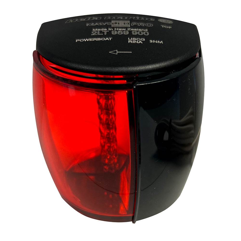 Suncoast Marine and Auto offers Hella Marine NaviLED PRO Port Navigation Lamp - Black - 2NM [017460101]