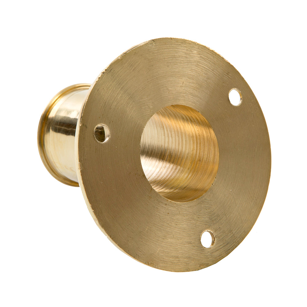 Suncoast Marine and Auto offers Whitecap Top Mount Flag Pole Socket - 1" ID - Polished Brass [S-5002BC]