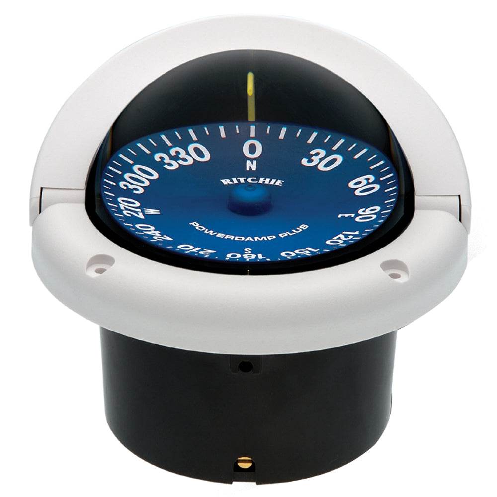 Suncoast Marine and Auto offers Ritchie SS-1002W SuperSport Compass - Flush Mount - White [SS-1002W]