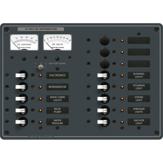 Suncoast Marine and Auto offers Blue Sea 8068 DC 13 Position Toggle Branch Circuit Breaker Panel - White Switches [8068]